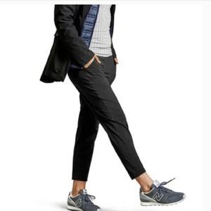 Athleta Midtown Ankle Pant Black Lightweight Travel Size 8